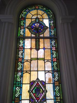 Stained Glass window in the Church