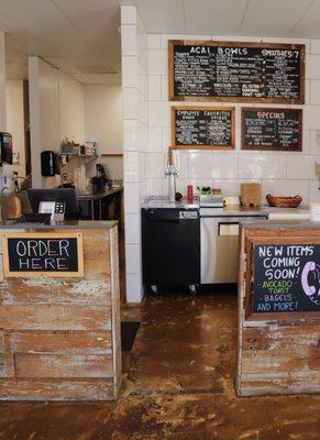 Our Acai and Smoothie menu in Capo Beach