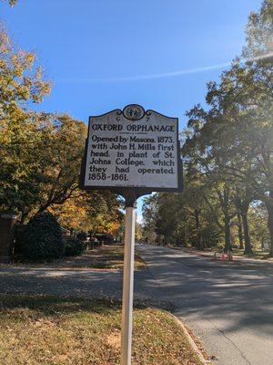 Oxford Orphanage Historical Marker, Oxford