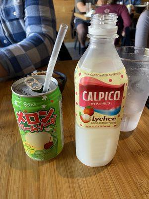 Melon Cream Soda & Lychee Calpico