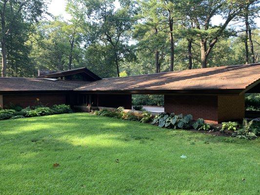 Back of Frank Lloyd Wright Zimmerman House