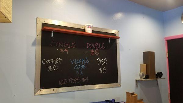 Vegan ice cream pricing (First Batch Artisan Foods)