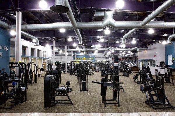 Strength training equipment at Gold's Gym Totowa