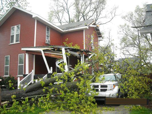 Storm Damage / Tree impact.