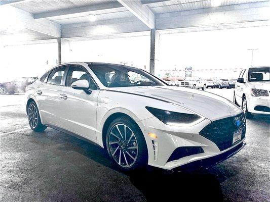 Welcome to the future! The all new 2020 Sonata Limited 1.6L Turbo. Come to Hyundai of Albany and check it out.