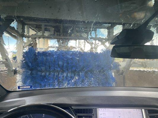 Going through the car wash- long and fun