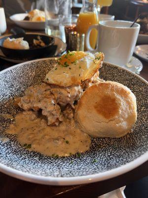 Fried Chicken Biscuit with Gravy