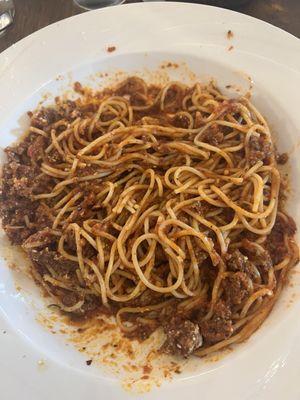 Spaghetti with meat sauce