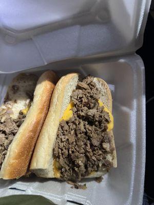 So not Philly cheesesteak