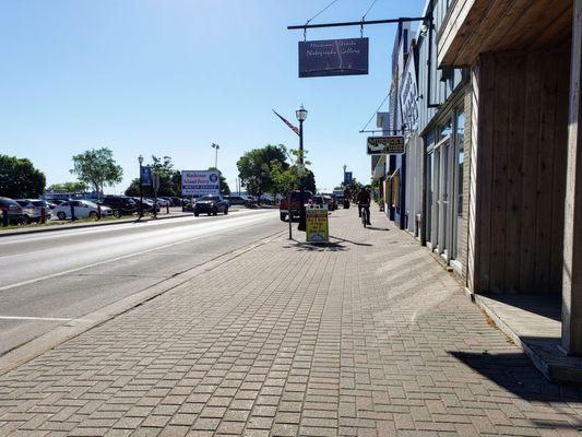 Along State St. in St. Ignace