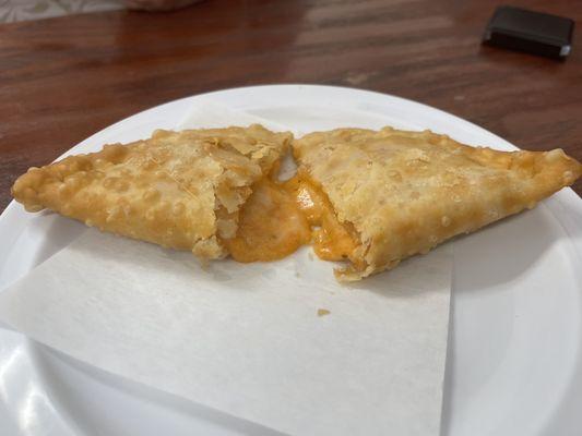 Inside view of the Pizza Empanada.