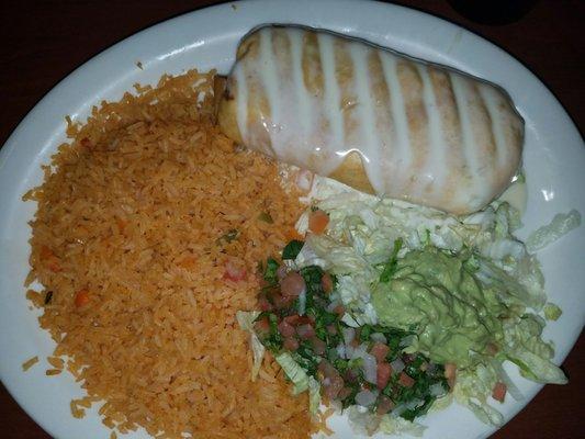 Shrimp chimichanga