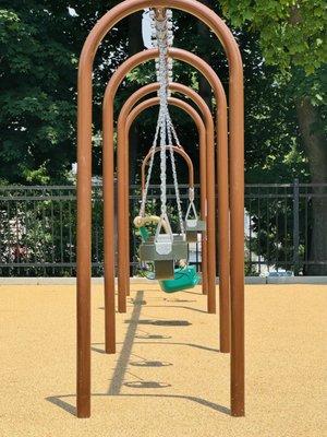 SYNLawn's SYNPour Rubber Surfacing ... a safer, cleaner playground for the children of Little Falls, NJ.