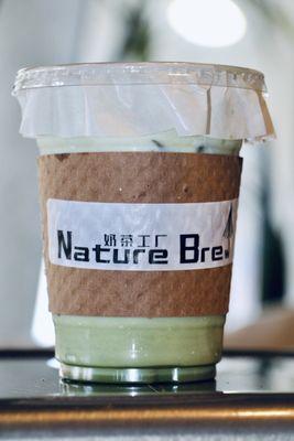 Matcha raw coconut latte $5.90