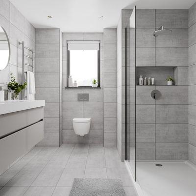 Small Grey Luxury Bathroom