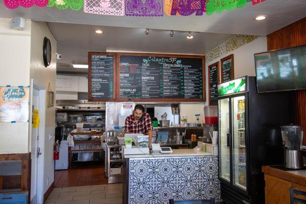 Inside of Cilantro SF Taqueria