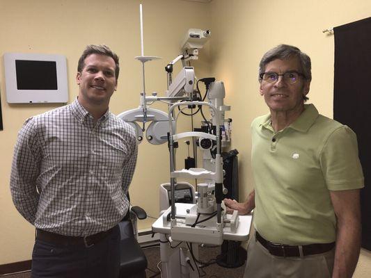 Here is Dr.Cook and our new Optometrist Dr. Syverson