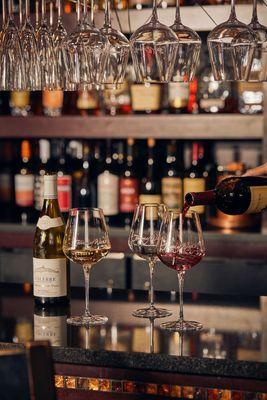 Offering a thoughtfully selected wine list that is always ready to pair with our food