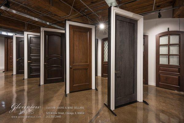 Glenview Haus Showroom – Custom Doors, Wine Cellars & Cabinets http://www.glenviewhaus.com/