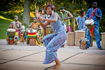 Voice of Culture performance in outdoor amphitheater. Photo by Ron Schempp.