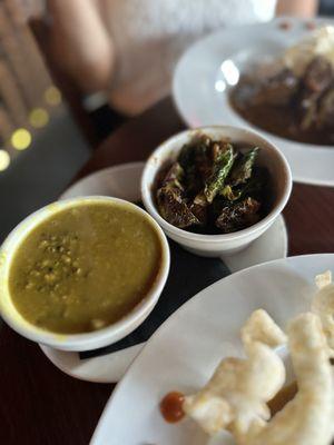 Golden Lentils, Korean Brussel Sprouts