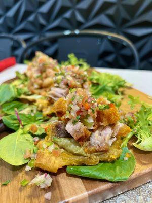 Chicharron Tostones Sliders