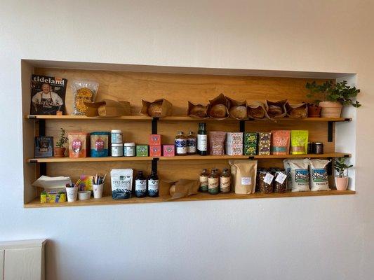 Wall of local goods