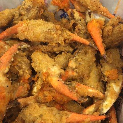 Fried crab claws. Spiced them up and they were great! My fav PCB munchie