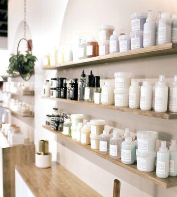 Top of the line hair care products Davines  and Goldie Locks.