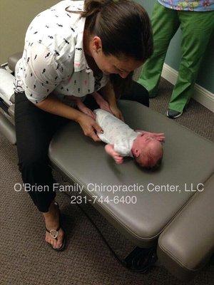 Baby's first check up! We love our Chiro babies!