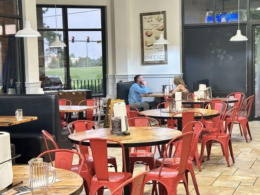 Interior of restaurant