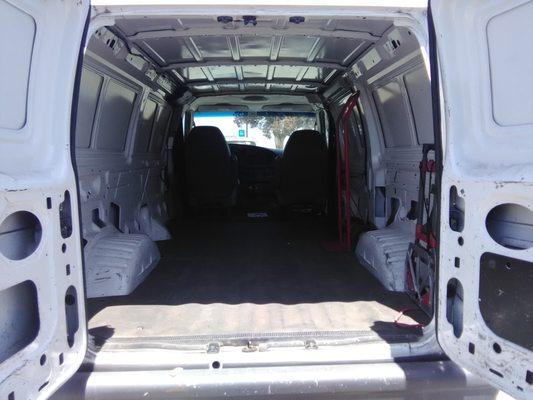 Inside Cargo Van