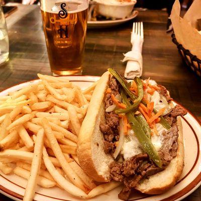 Cheesesteak & fries