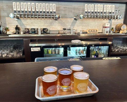 Beer "flight" - taste 5 IPA's OR create your own flight from their menu!