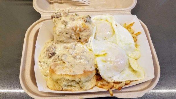 Special of the day: Biscuits & Gravy Plate