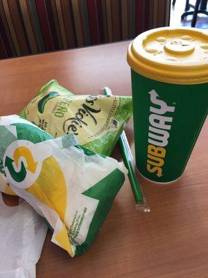 Sub of the day, chips, and drink all for $6.50 (tax included)