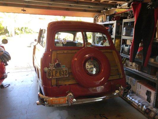 Ruby, my 1950 Woodie ready for the show!