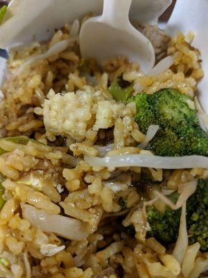 Mr. Hyde day today, mushy corn/broccoli/rice meal....yuk....too bad.