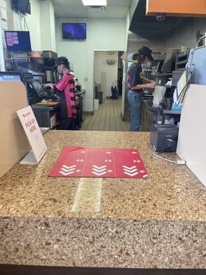 They are refusing to work the front counter. So no donuts for me.