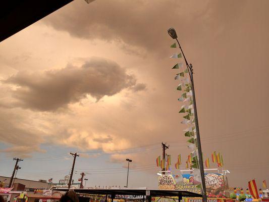 The rain might have been a nuisance but the clouds were sure pretty.