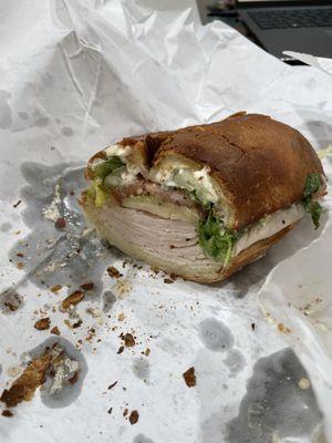 Half of the turkey club - yumm