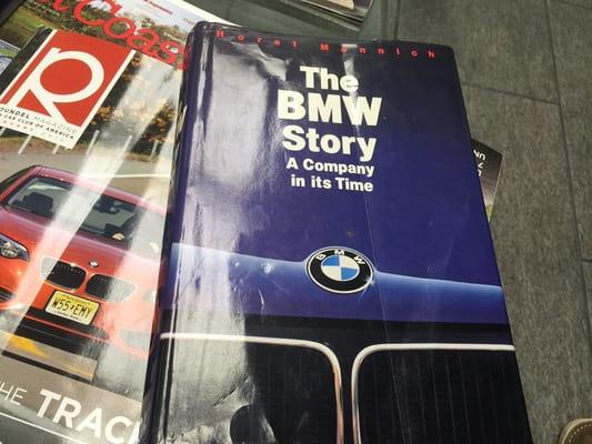 Cool book here at Sam's, it is after all a BMW shop.