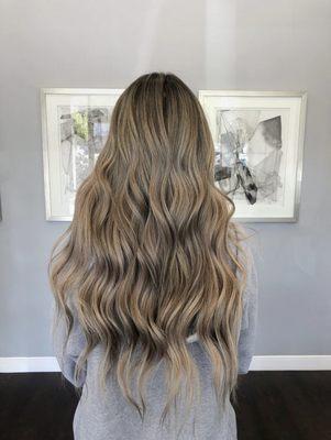 2 Rows of 22" Natural Beaded Row Extensions by Melinda