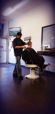 Sal's barber shop, Your local experienced barber,Get the style you want, Walk-in welcome.