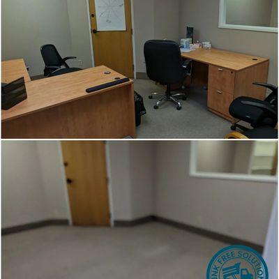 Office furniture removal in the Reno/Sparks area.