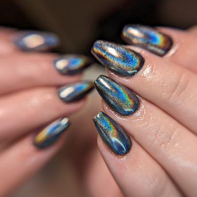 Gel X Holographic Nail