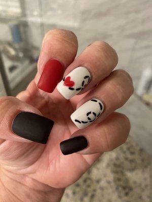 Valentines nails