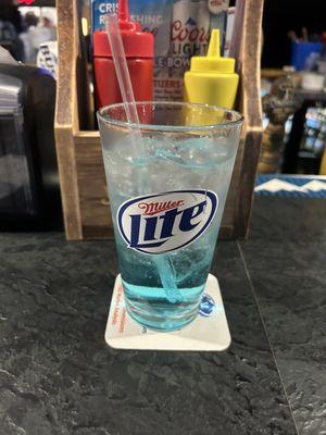 UV Blue & Seltzer - $6 + tax