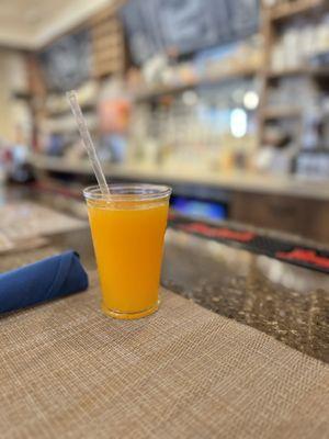 Freshly squeezed orange juice