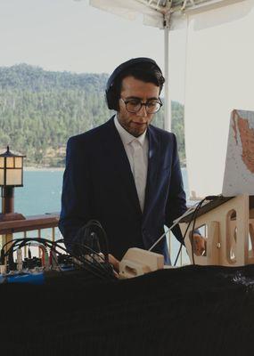 Shaun DJing at The Pines Resort in Bass Lake, CA